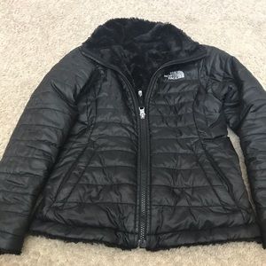 The north face girls size 7/8 coat reversible